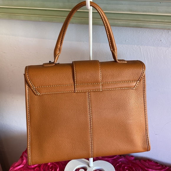 Talbots brown leather satchel - Picture 4 of 6